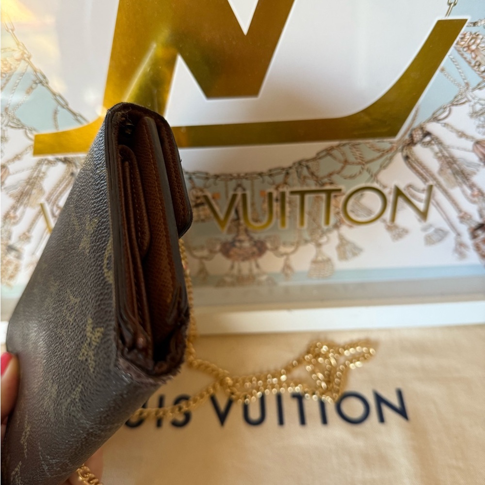 Louis Vuitton Brown Monogram Vintage Wallet on Chain - Picture 7 of 16